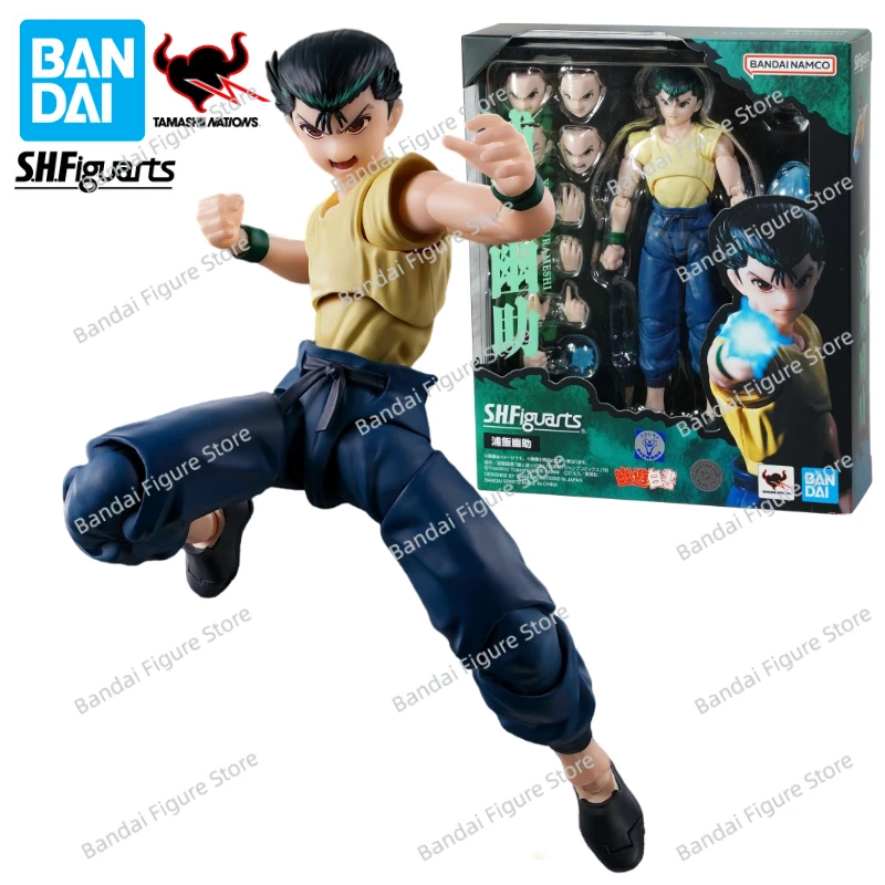 

100% оригинал в наличии Bandai S.H. Фигуртс SHF Yuusuke Urameshi YuYu Hakusho аниме экшн-фигурка игрушка подарок Коллекционная модель хобби