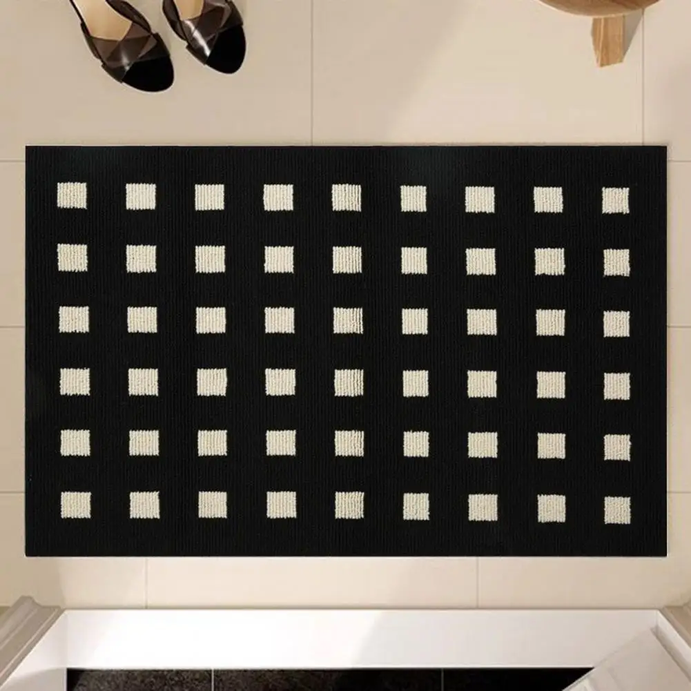 Pvc Rug Non-slip Pvc Kitchen Woven Mats for Floor Runner Rugs with Tpr Backing Stain Resistant Standing Mat for Floor