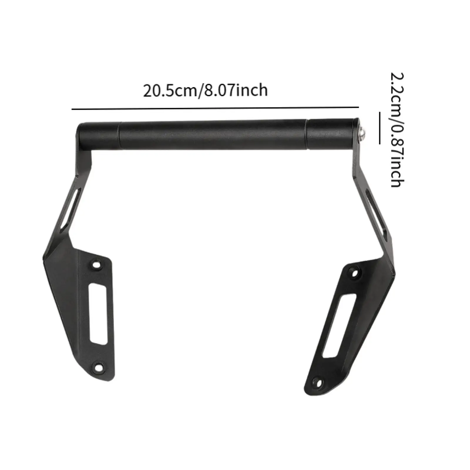 

Black CNC Motorcycle GPS Phone Bracket Adjustable Mount for NX400 2024 Easy Installation