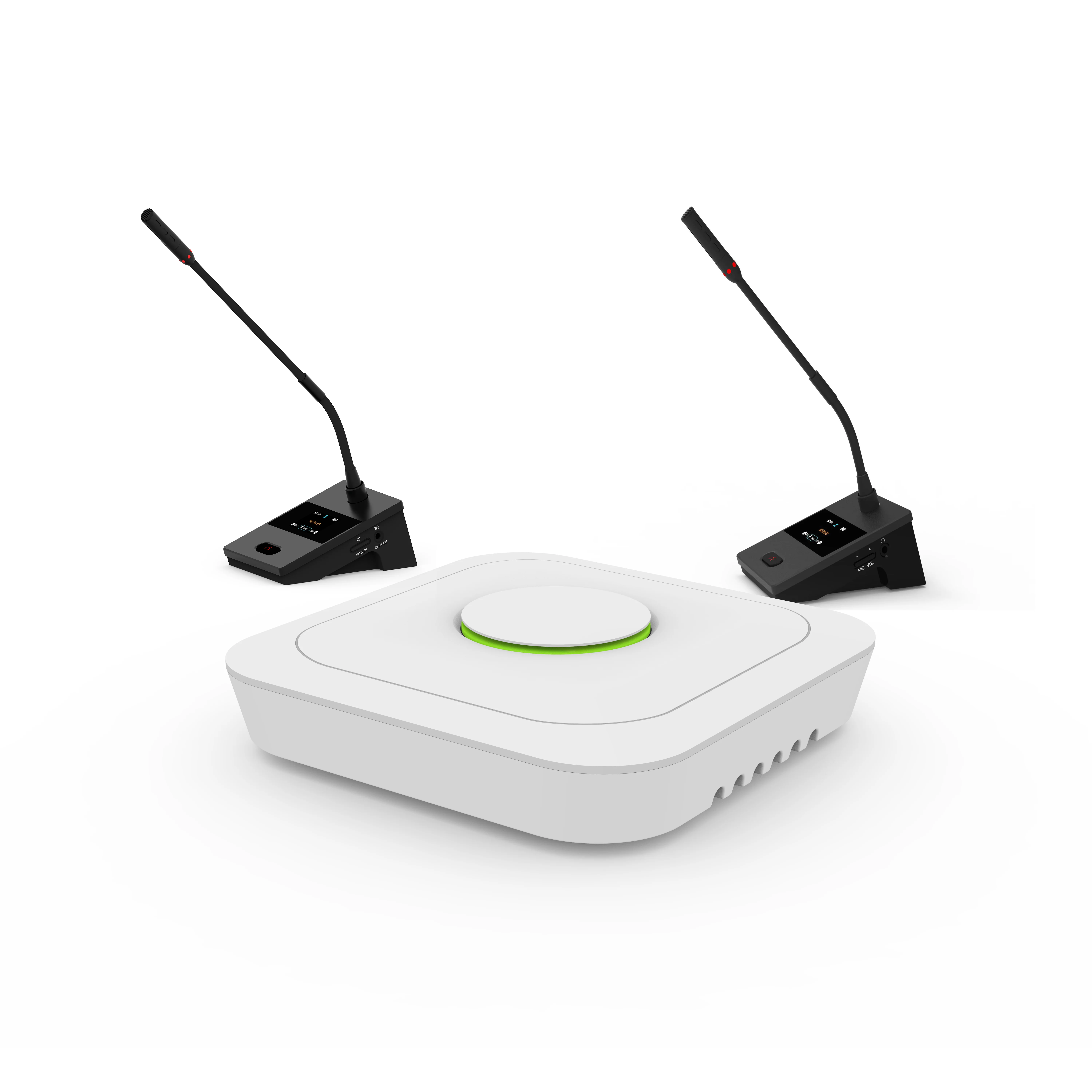Efficient Wireless Gooseneck Microphone Desktop Audio Conference System with Voting Function for Host Talks
