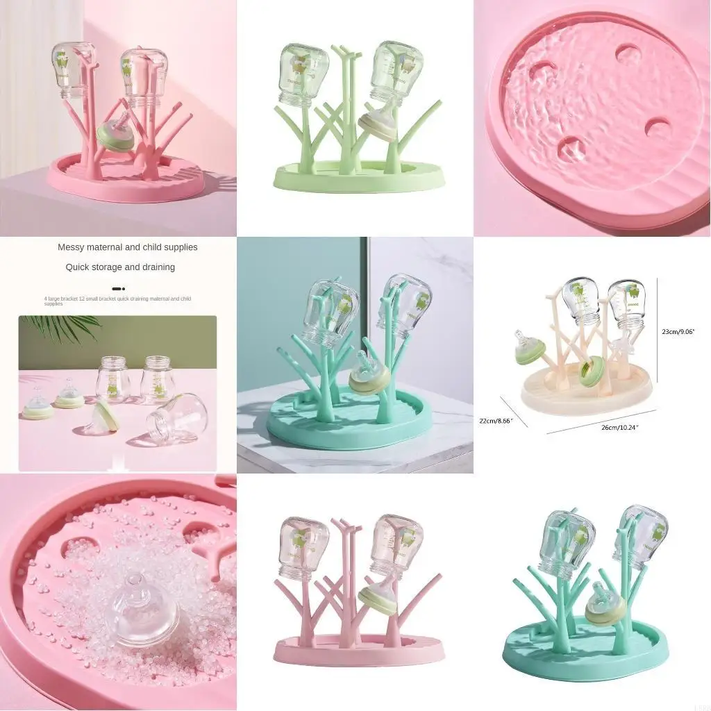 

Сушилка для детских бутылочек в форме дерева, бутылочка для кормления детей, чистка, сушильная полка, держатель, инструменты,