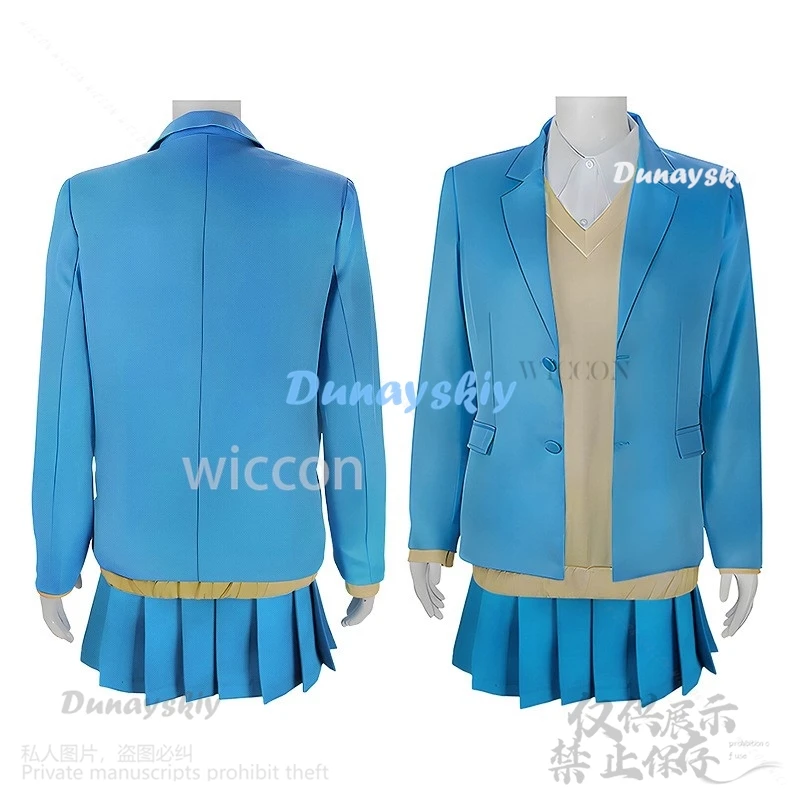 2024 Nuovo Anime Scatola Blu Cosplay Chinatsu Kano Costume Parrucca JK Uniforme Scolastica Vestito Festa di Halloween Per Le Donne Ragazze Gioco di Ruolo