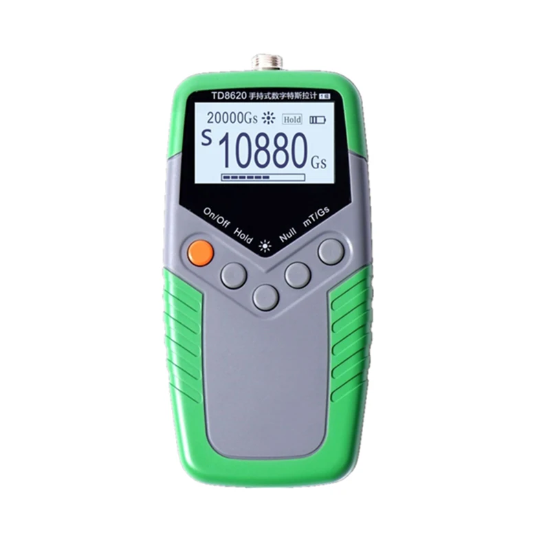 

TD8620 Magnetic Tester Handheld Digital Tesla Meter Fluxmeter Surface Magnetic Field Test Magnetometer