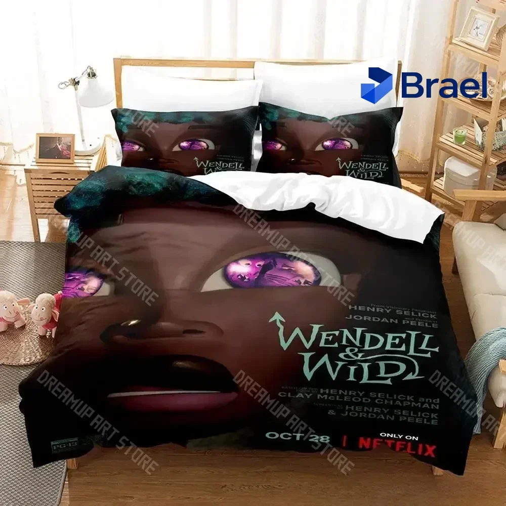 Exquisite 3D Print Wendell & Wild Comedy Bedding Set Single Twin Full Queen King Size Bed Set Adult Kid Bedroom Duvet Cover Sets