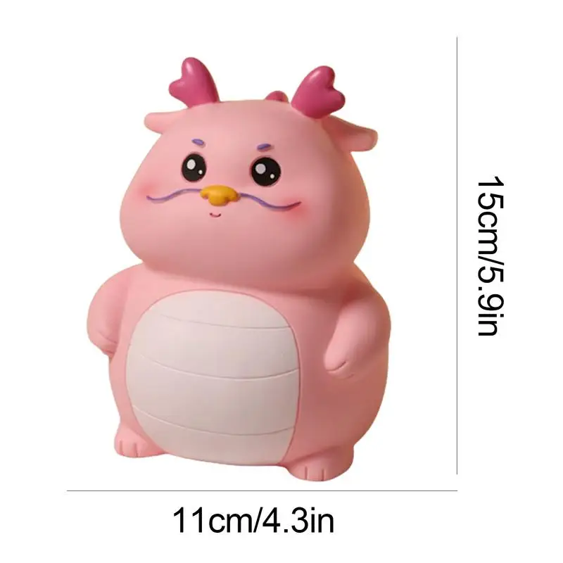 Money Banks for Kids Cute Waterproof Coin Bank Dragon Shape Chinese New Year Dragon Gift Large Capacity Wide Opening Decorative