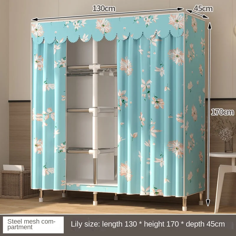 Partitions Nordic Furniture For Home Wardrobe Cloth Closet Bedroom Simple Assembly Cabinet Balcony Vestidores Hotel Furniture