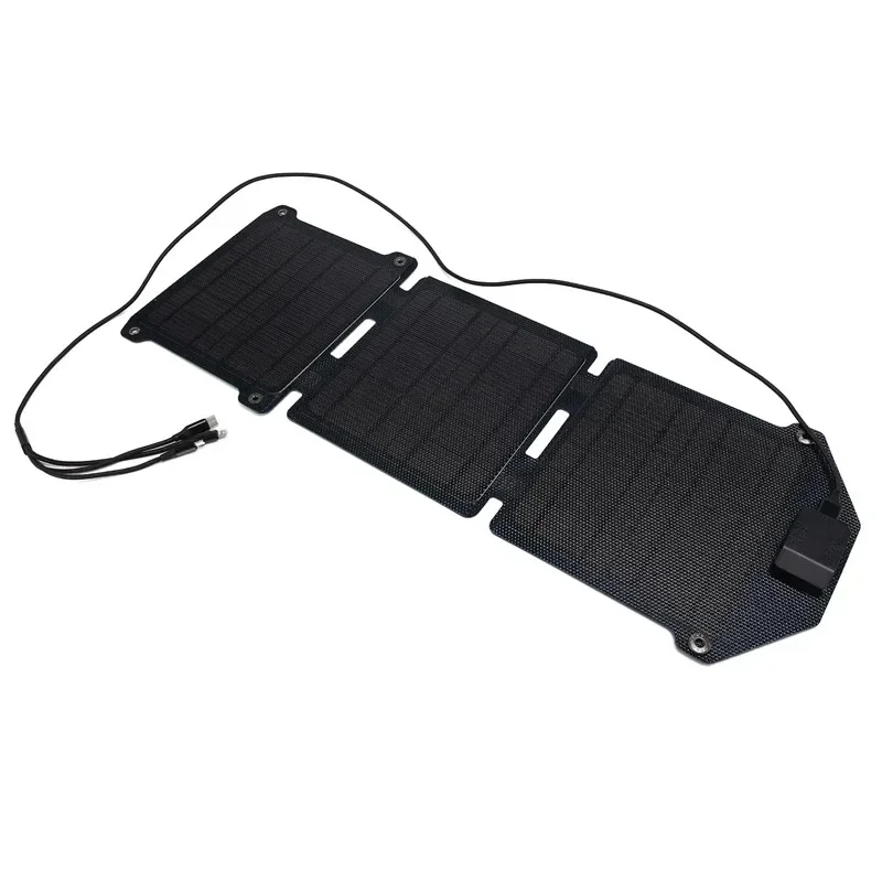 

Solar Charger 15W All-in-One Laminated Solar Powered Folding Bag Outdoor Hiking Fishing Climbing Emergency Power Supply