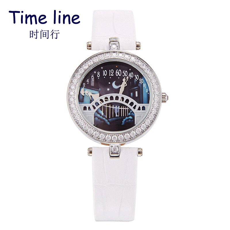 

Lover Bridge Watch Women's Fashion Temperament Personality Literary Women's Watch Lover Bridge Light Luxury Niche Quartz Watch