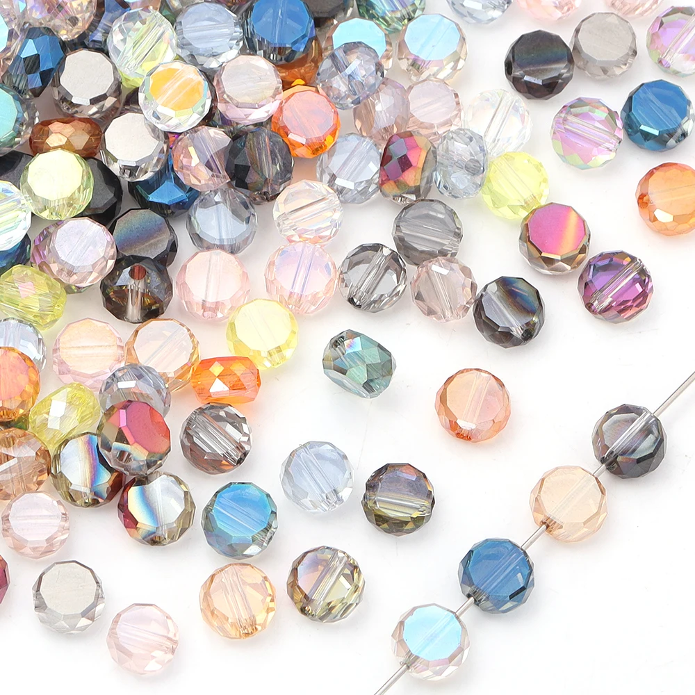 Jewelry Making Beginners - 30 Buah/Lot 8Mm Manik-manik Kristal Segi