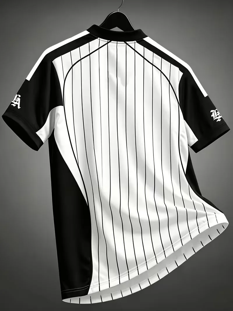 Men'S Casual Round Neck T-Shirt, Striped Color-Block Design Pattern, All-Season Fashion Top