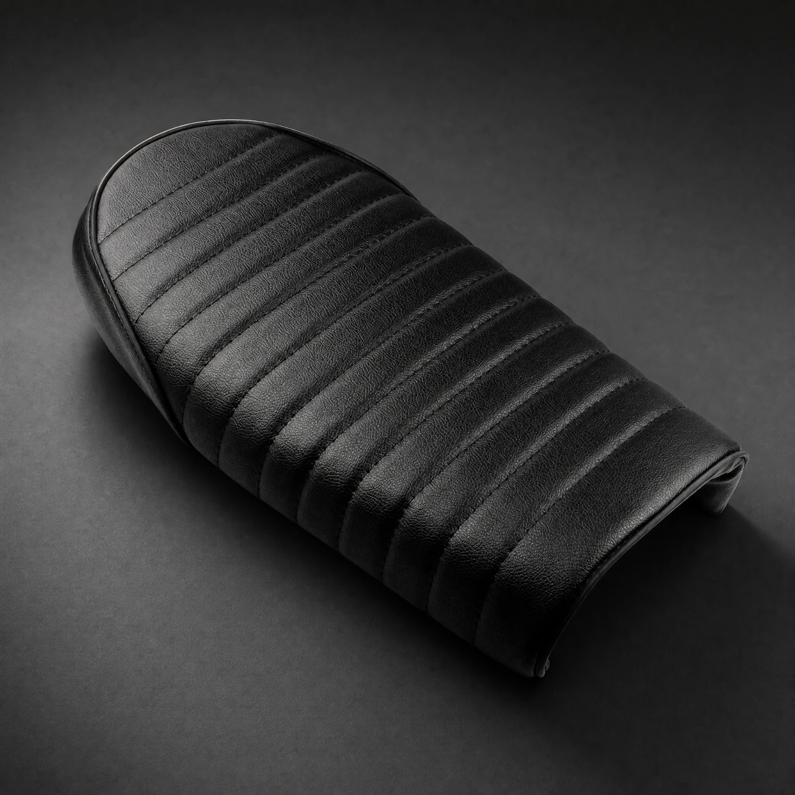 Waterproof Plastic Leather Motorcycle Seat for Honda CG Series Low Profile Cafe Racer with Cushioned Base
