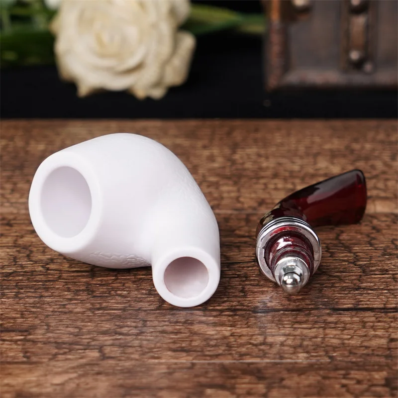 Hot sale classic imitation sea stone pipe Durable splicing pipe with rubber ring pipe Exquisite high-end gift film and televisio