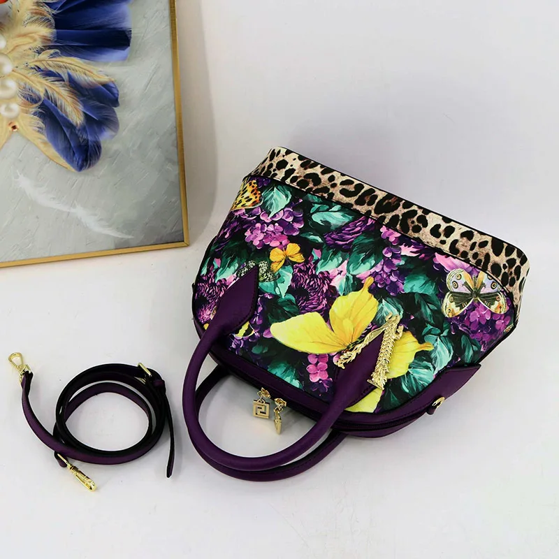 VM FASHION KISS Large Capacity Women\'s Shell Handbags 2024 European And American Printed Crossbody Bag Women Shoulder Bag