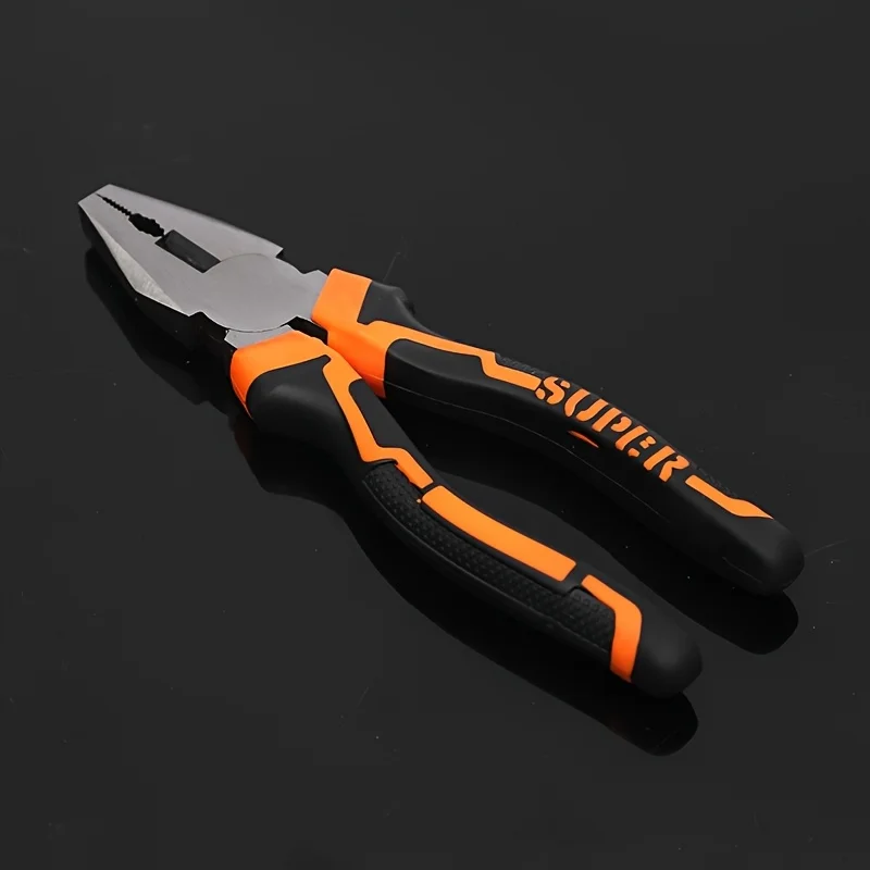 كماشة إبرة أنف من الفولاذ الصناعي مقاس 6 بوصات - أداة قطع الأسلاك الدقيقة والإمساك للعمل الكهربائي والاستخدام المنزلي