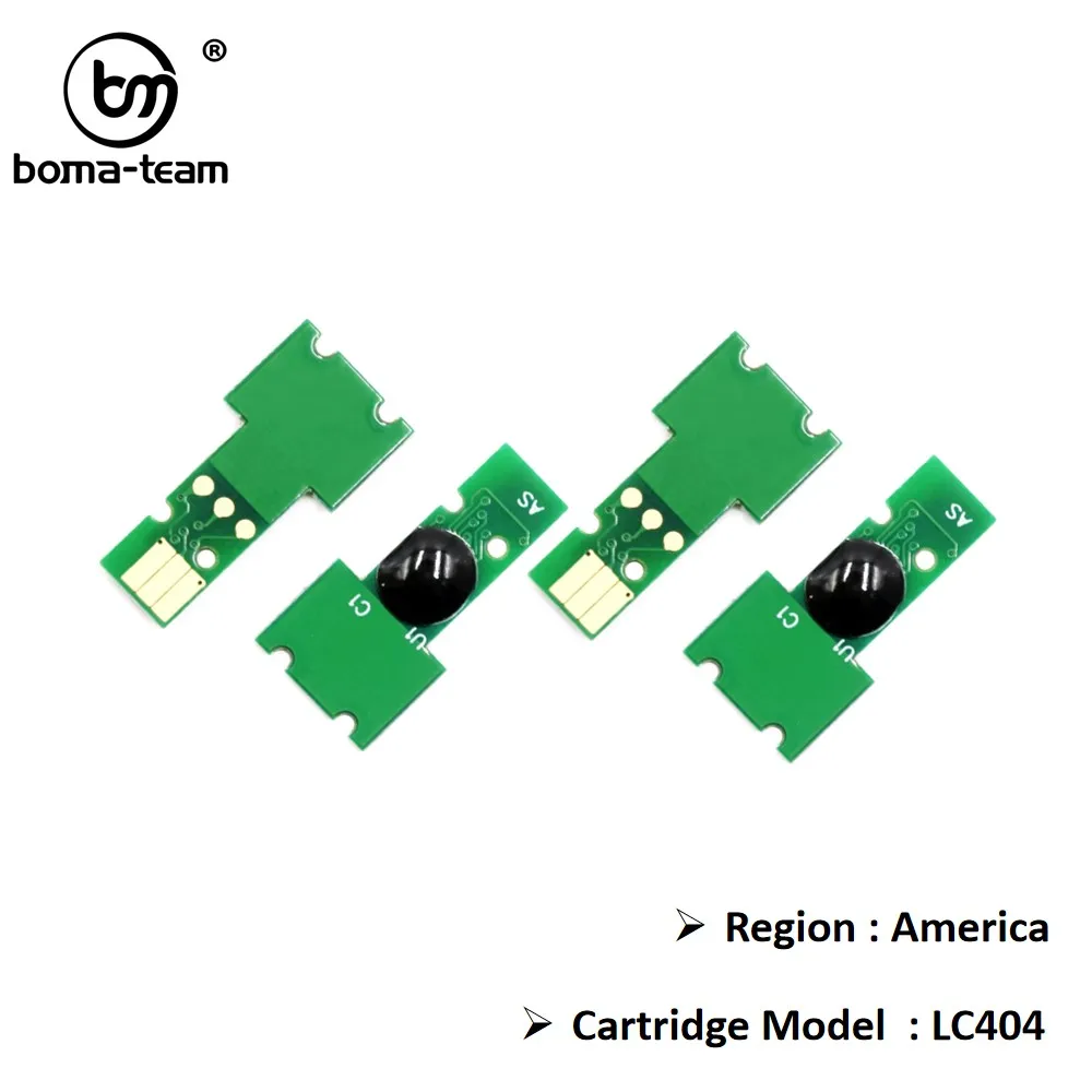America LC404 LC 404 J1205 Compatible Single Use Chip For Brother MFC-J1205W J1215W Printers Refill Ink Cartridge