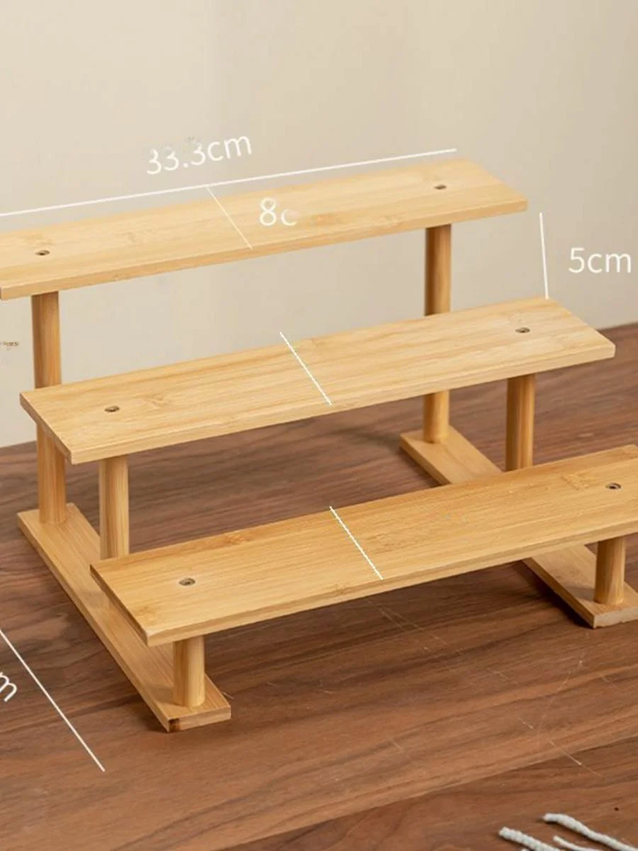 new-modern-simple-sle-wooden-display-stand-step-aped-desktop-organizer-cosmetic-storage-ra-multi-layered-wood-elf