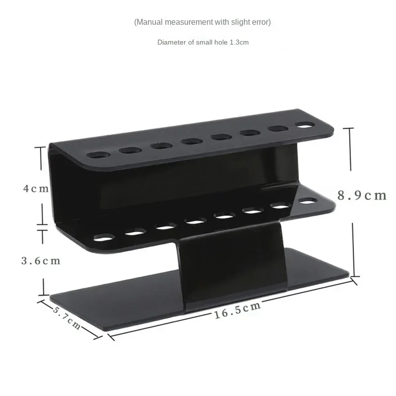 Pinças de cílios Storage Holder Stand, 8 Buracos, Conveniente, Acrílico Prateleira, Hold Eyelash Extension, Tattoo Makeup Tool