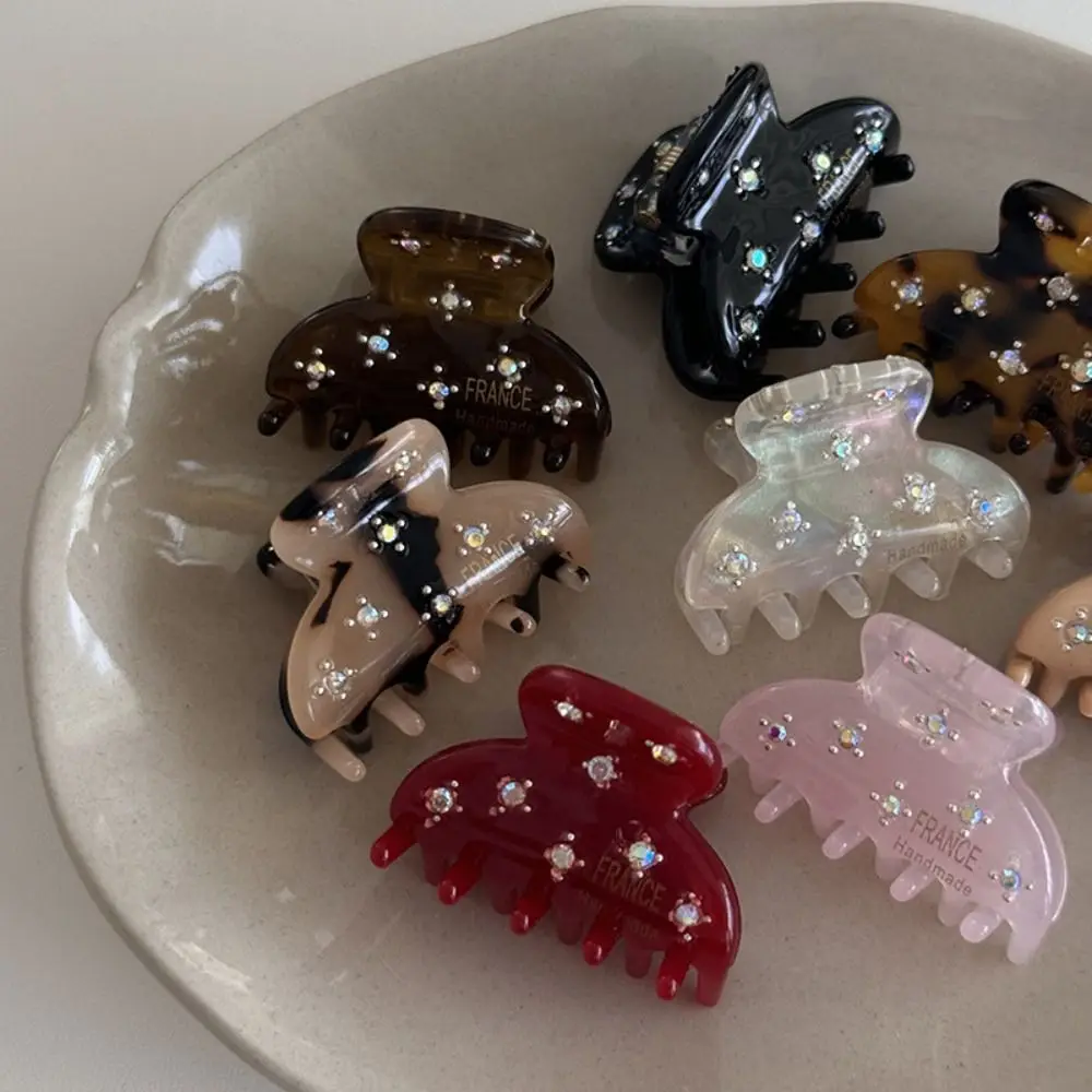 الأزياء حمض الخليك حجر الراين مشبك شعر كريستال Babysbreath خلات دبوس الشعر أغطية الرأس الهندسة مشبك شعر صغير السفر #5