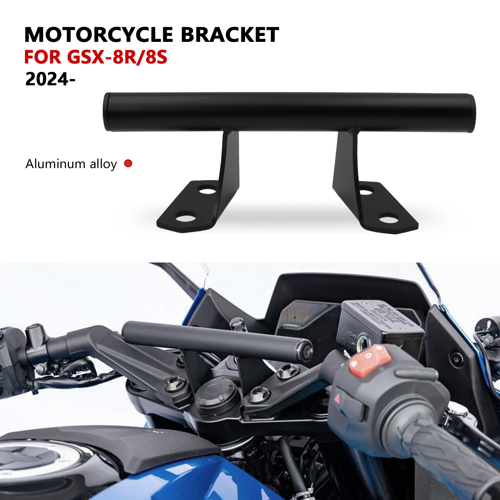 

For GSX-8R GSX8R GSX8S GSX-8S 2024 2025 Motorcycle Accessories CNC aluminum GPS Phone Holder Stand Navigation Extension Bracket