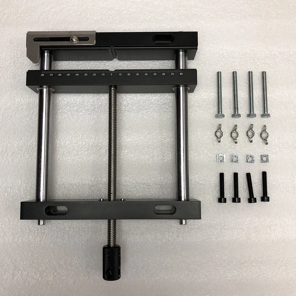 Imagem -05 - Alumínio Paralelo-maxila Plana Pinças Bancada Vice Prata Cor Preta Vise Fixação Parafuso Vice Simples Torno Qgg Cnc Ferramentas 200x412 mm