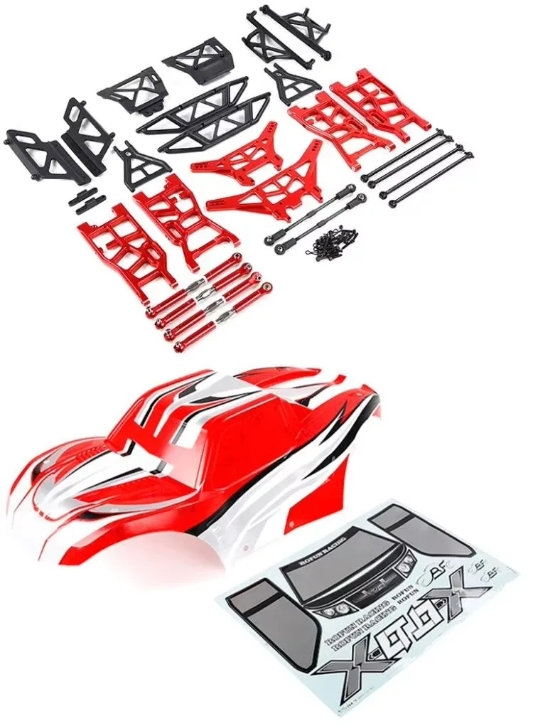 

CNC machined chassis widened suspension body modification kit for 1/5 ROFUN LT LOSI 5IVE-T