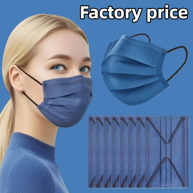 200 Stück 4-lagige Einwegmasken – atmungsaktiv und bequem, verstellbare Ohrschlaufen und eng anliegende Nasenpads, perfekt für Outdoor-Aktivitäten, Zuhause, Pendeln, Büro, Schule, Unisex und hohe