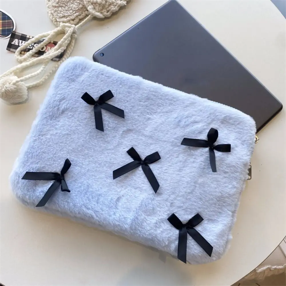 Nowy ลadny torba na laptopa z kokardฤ
11 cali 13-14 cali pokrowiec na Tablet pokrowiec odporny na wstrzฤ
sy miฤkki pluszowy etui ochronne na Notebook
