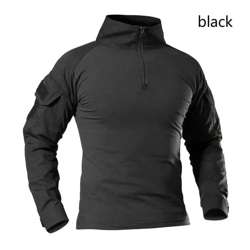 Combat Shirts Uniform Camouflage 4XL Cargo Sport Tops Airsoft Paintball Hunting Hiking Tactical Shirt Men Waterproof Tops