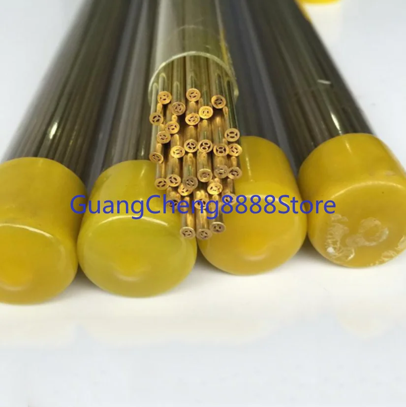 Drilling Brass Electrode Tube Multihole 4 Holes Diameter 1.5mm 3.0mm Length 400mm for WEDM Drilling Machine