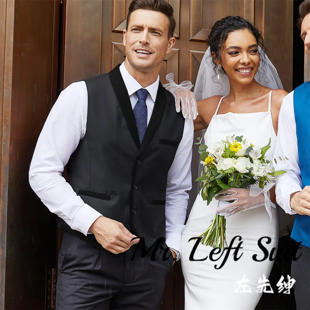 Herren-Anzugweste, schmale Passform, formelle Business-Weste, lässige Hochzeitsweste