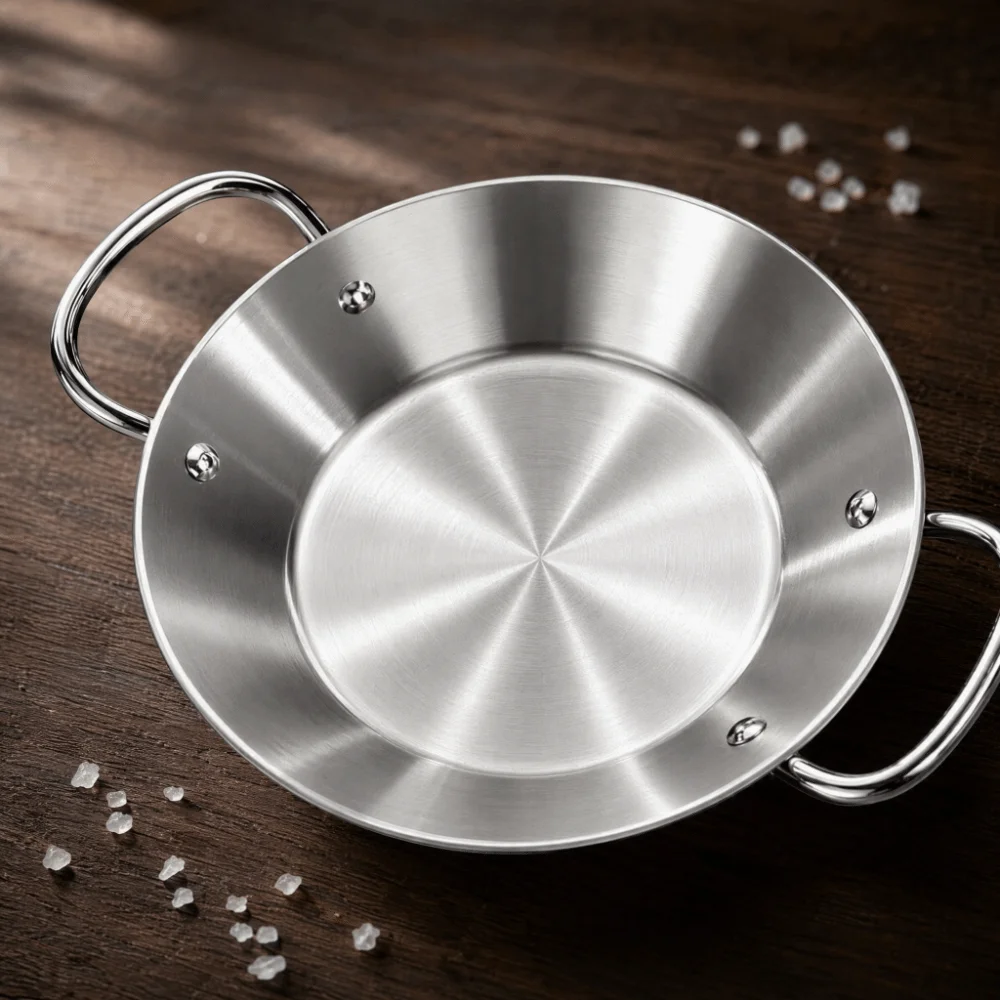 Double Handles Stainless Steel - Paella Pan Steel review and price