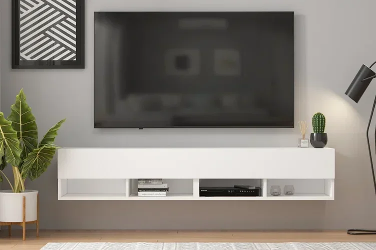 

# Factory Price Wall-Mounted Living Room Storage Console Customized Color Simple Design TV Stands Wooden Cabinet TV Stand #