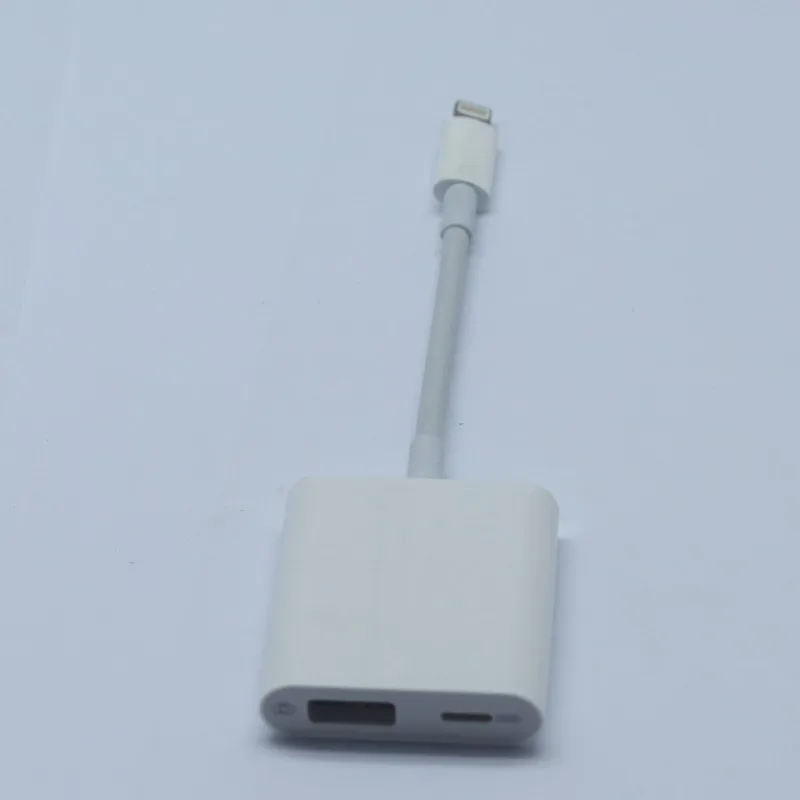 

Lightning To USB+charging Port Mobile IPad External Mobile Hard Drive Cable USB Data Charging 2-in-1 Conversion Head