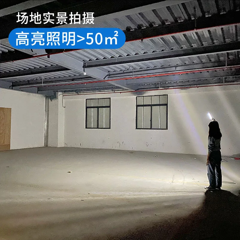 High Lumens Magnetic Handheld Work Light, 4000mAh Rechargeable LED Flood Lamp for Auto Mechanics, Camping, Emergency Lighting