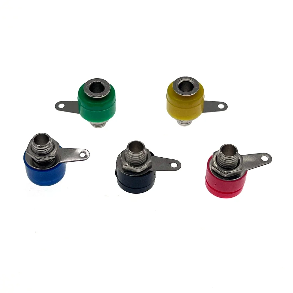 10PCS 4MM Banana Binding Post Banana Socket Plug Adapter DIY Red Green Yellow Black Blue