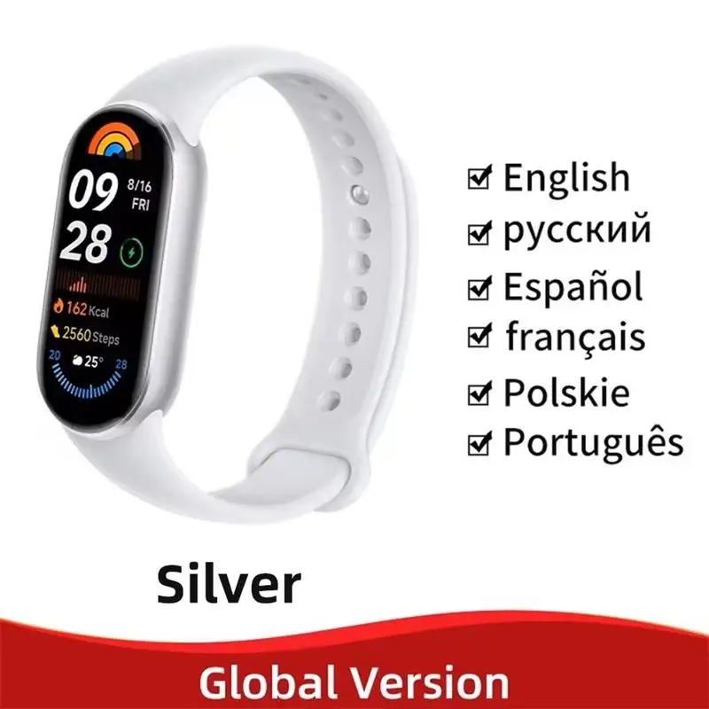 2025 Global Version Band 9 Mi Smart Bracelet 9 Color AMOLED 1.62