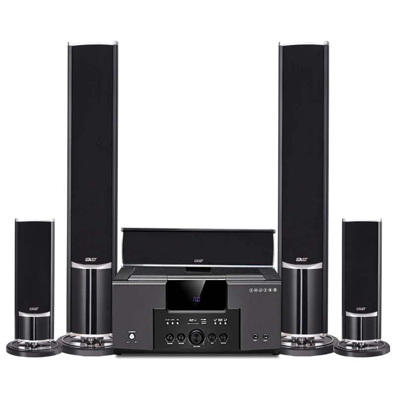 

KYYSLB 5.1 Home Theater Audio Set Living Room Home Amplifier Speaker Audio 3d Surround TV K Song Speaker Column