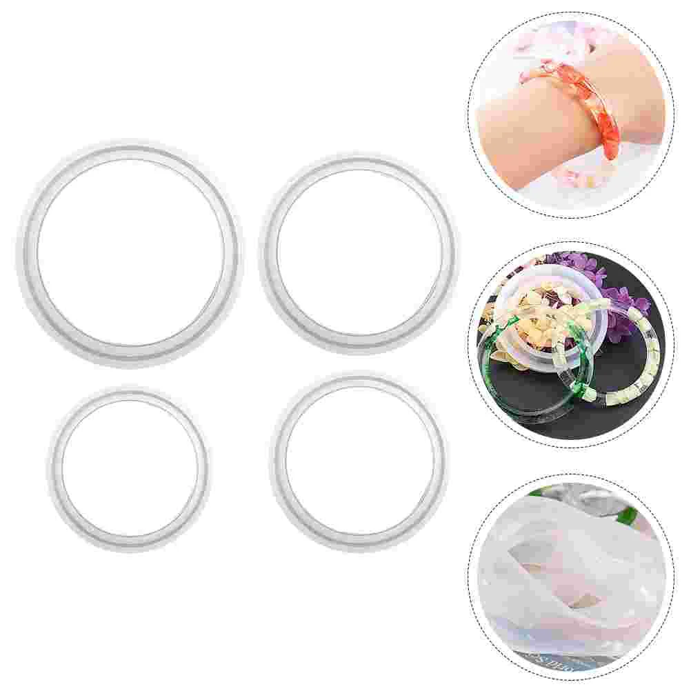 

4 Pcs DIY Bracelets Making Mold Bracelet Casting Mold DIY Crafts Making Mold Bracelet Mold Bangle Making Mold