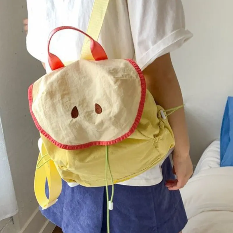 Ladies' Kawaii Backpack Japanese Fruit Cartoon Sweet Casual Simple Versatile Preppy Style Large Capacity Portable Schoolbag