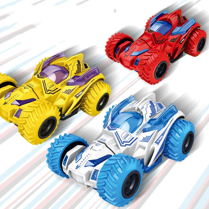 

1Pcs Stunt Collision Four-wheel Double-sided Drive Inertial Toy Rotate Twisting Off-road Vehicle Kids Toys Model Cars For Gift