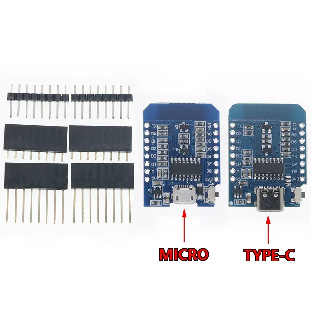 ESP8266 ESP-12 ESP12 WeMos D1 Mini Module Wemos D1 Mini WiFi Development Board Micro USB 3.3V Based On ESP-8266EX 11 Digital Pin