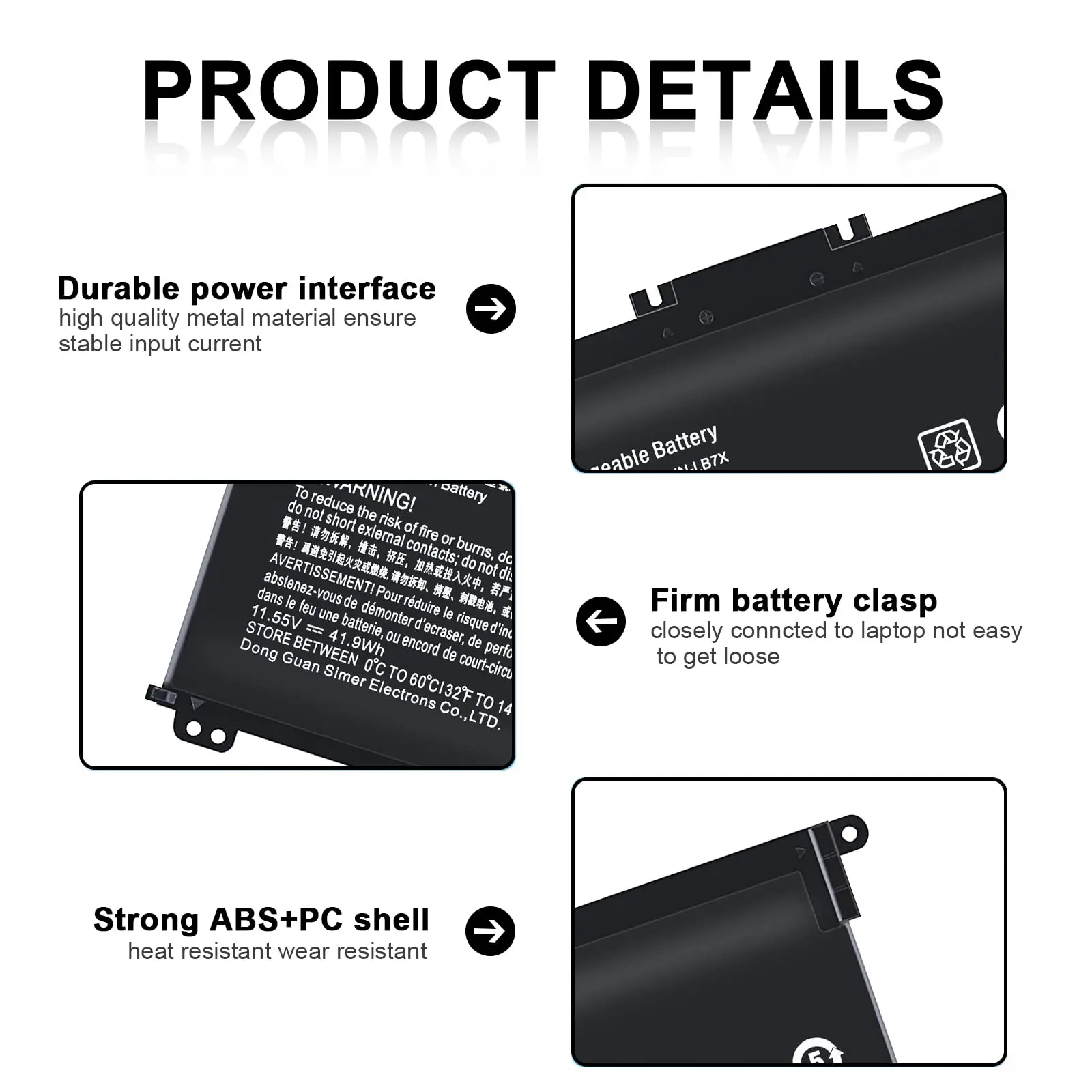 TF03XL 920070-855 Battery for HP Pavilion X360 15-CC665CL 15-CD040WM 15-CC123CL 14-CD1055CL 14-CD1021LA 17-AR050WM 14M-CD0XXX