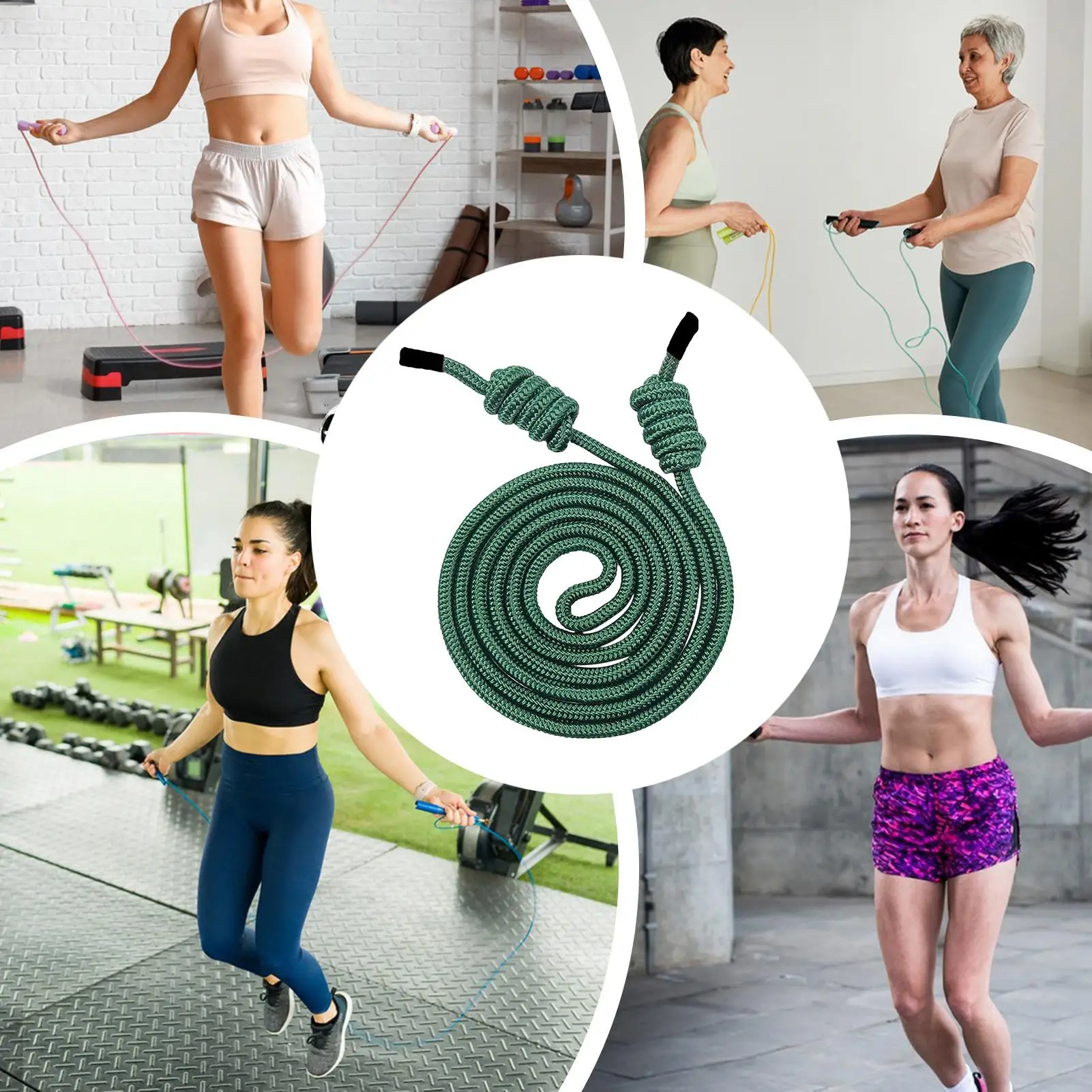 Cuerda de flujo para quemar grasa, cuerda de flujo Cardio, equipo de ejercicio aeróbico para hombres y mujeres, trabajo en casa al aire libre, pérdida de peso, gimnasio Cardio