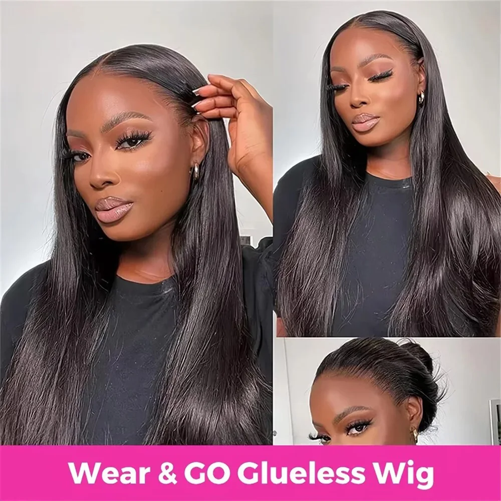 

Straight 7x5 6x4 Hd Lace Closure Glueless Wig Human Hair Ready To Wear Body Wave Transparent Lace Frontal Glueless Wig On Sale