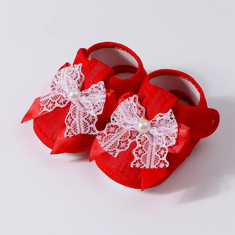 Baby Mädchen Schuhe Anti-slip Weiche Sohle Neugeborene Erste Wanderer Süße Bowk Prinzessin Hochzeit Geburtstag Schuhe Infant Casual Flache