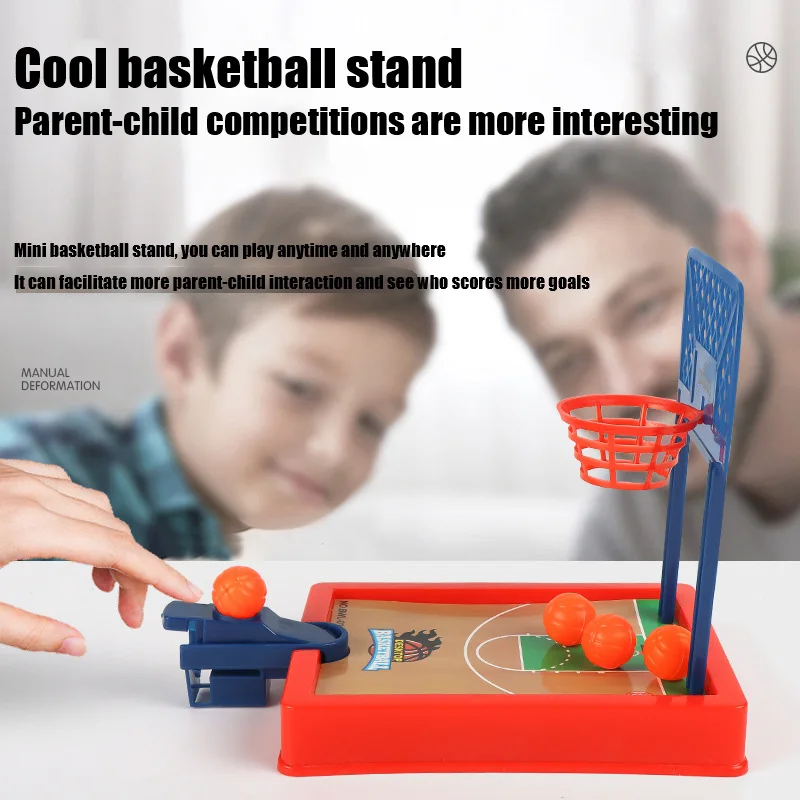 مجموعة ألعاب كرة سلة صغيرة محمولة للسفر أو المكتب، ألعاب كروية مناسبة للاستخدام الداخلي أو الخارجي لشخصين #4