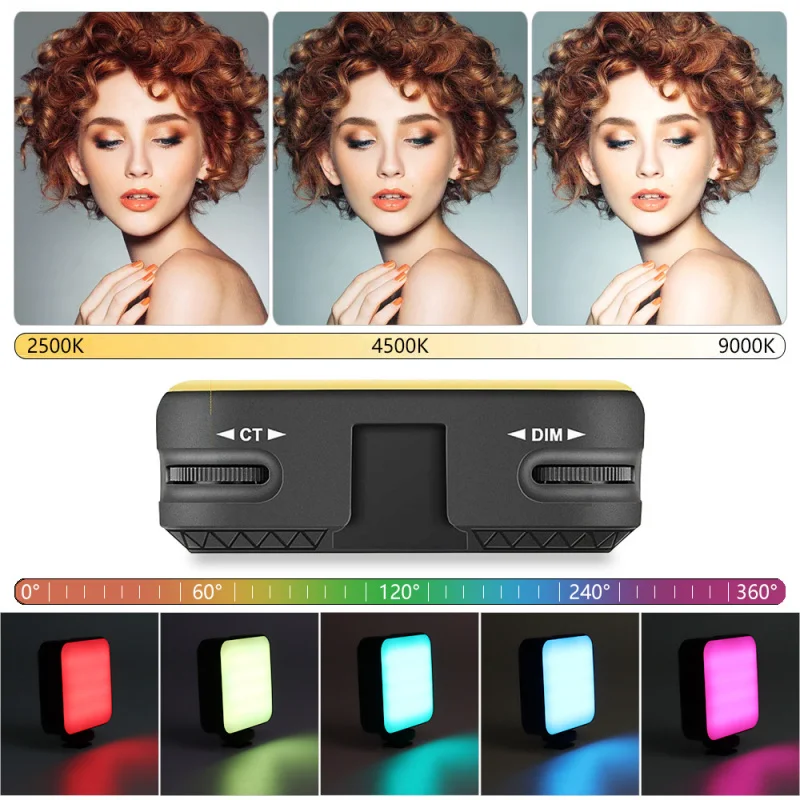 Mini Portable Pocket light Selfie Handheld RGB Photography Fill Outdoor Soft Phone