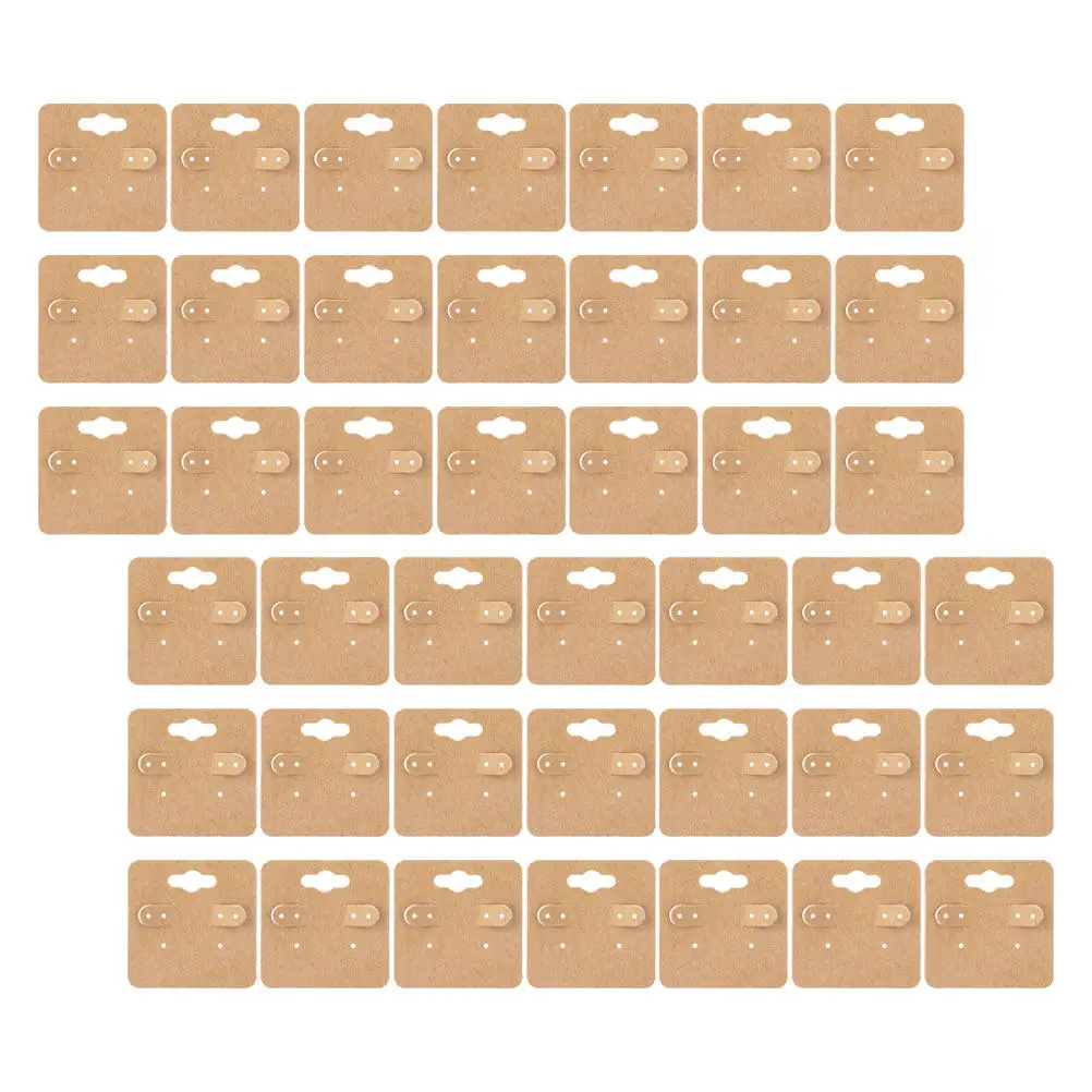 

100Pcs Elegant Minimalist Earring Display Cards Paper Jewelry Packaging Cards with Piercing Holes for Retail Selling and