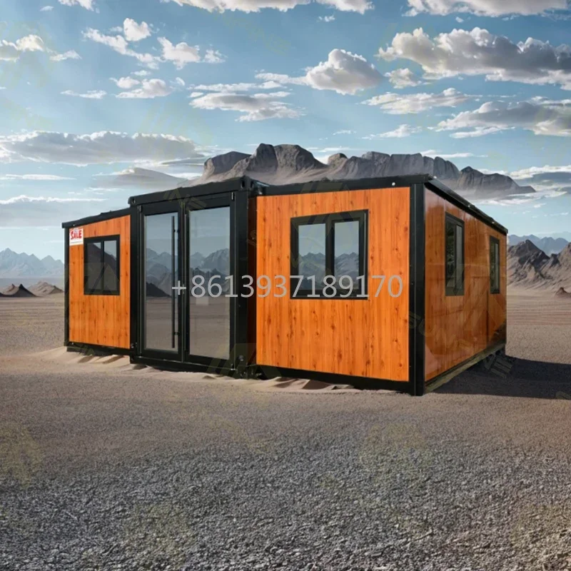 Prebuilt Hurricane Proof Aluminum Frame Portable Foldable Prefabricated Glass Expandable Container House