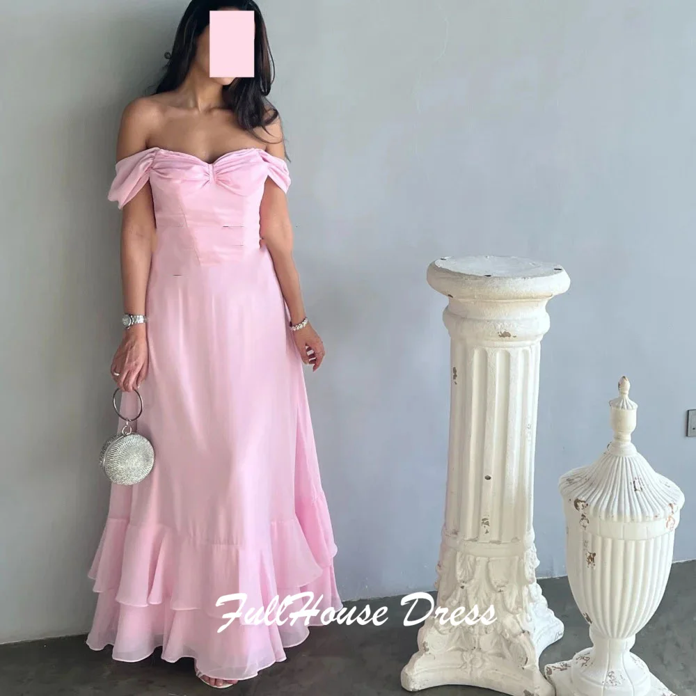 فستان سهرة رسمي مصنوع حسب الطلب بسيط بدون أكتاف متدفق على شكل حرف a بدون ظهر وياقة على شكل قلب فستان طويل للحفلات للنساء